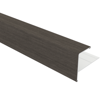 NewTechWood aluminium eindprofiel rhombus t.b.v. Castellation PRO, 5 x 5 x 300 cm, Silver Gray.