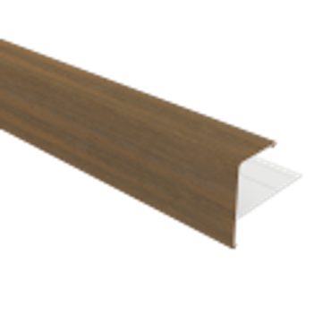 NewTechWood aluminium co-extrusie eindprofiel rhombus t.b.v. wand bekleding, 5 x 5 x 300 cm, Teak.