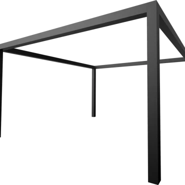 Vrijstaande Pergola Profiel 100x100x2mm Coating standaard 100x100cm (bxd)