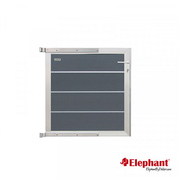 Modular composiet deur Rock grey/ alu 90x91cm (incl. poortbeslag)