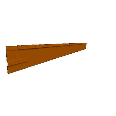 Flexline corten hoogte 15 cm - lengte 220 cm - incl. grondnagels