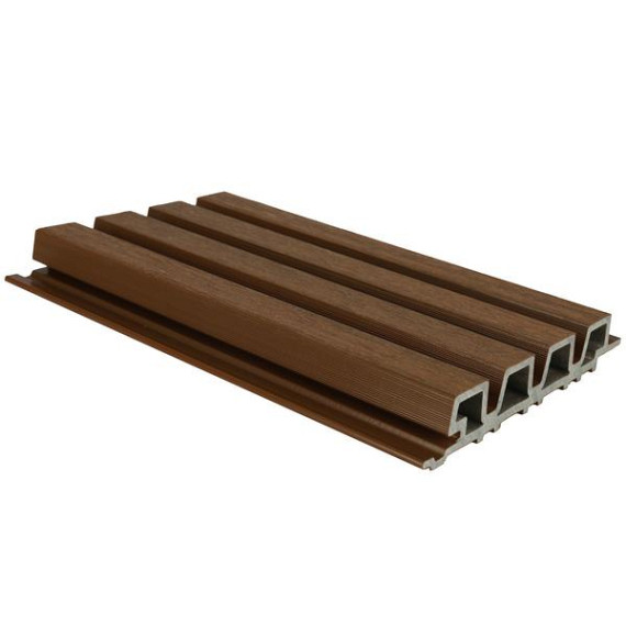 NewTechWood composiet co-extrusie wand bekleding rhombus profiel, 3,3 x 21,5 x 390 cm, Ipe.