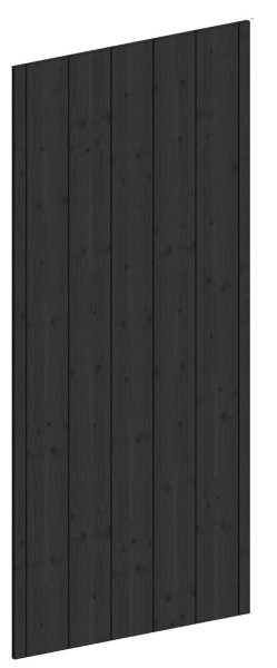 Wandmodule A sponningplank verticaal 844x2200mm zwart