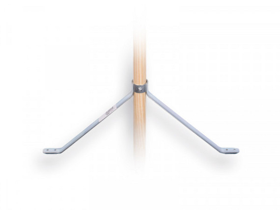 Stokhouder 45 cm breed - 19 cm hoog voor steel 28 mm