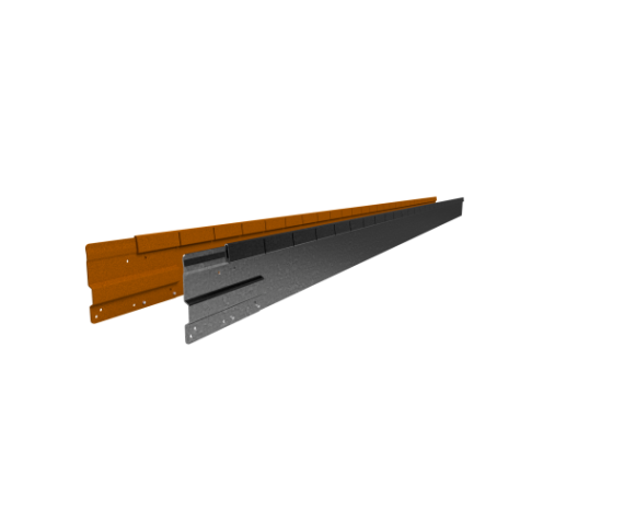 Flexline gegalvaniseerd hoogte 10 cm - lengte 220 cm