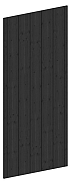 Wandmodule A sponningplank verticaal 844x2200mm zwart