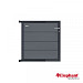 Modular composiet deur Rock grey/ antra 90x91cm (incl. poortbeslag)