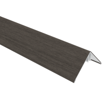 NewTechWood aluminium co-extrusie hoekprofiel rhombus t.b.v. wand bekleding, 6 x 6 x 300 cm, Silver Gray.